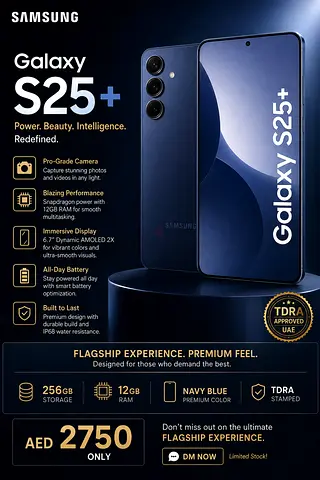 Samsung Galaxy S25+ 256GB Navy Blue - stamped/Box