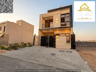 Modern villa for sale, including electricity, water, registration fees, freehold ownership, Dubai v
