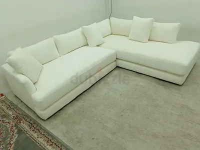 West elm white color lshape sofa for sale