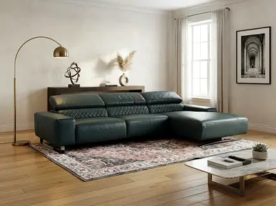 Excellent condition Koala Living Electric Recreener Original Leather L shape Sofa for sale in great