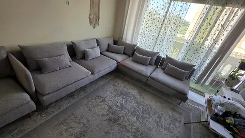 Selling in excellent Condition IKEA Sodhremn Corner Sofa light gray