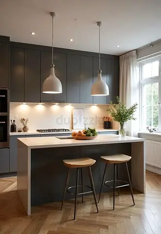 Modern kitchen island