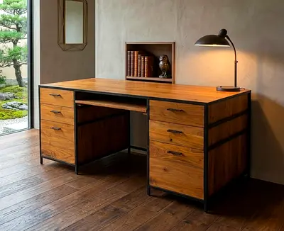 Crate & Barrel Knox Executive Desk