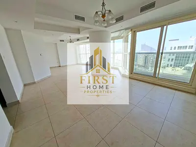 A.C & PARKING FREE BIG 2 BHK JUST 65K BALCONY WARDROBE STORAGE NEAR CORNICHE AND PARK NEAR DUBAI.