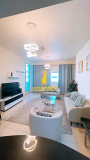 Furnished two-bedroom apartment for monthly rent in Ajman, Ajman Towers, City Towers. Includes utili