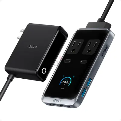 Anker Power Strip with USB-C/USB-A Ports and Smart Charging 240W