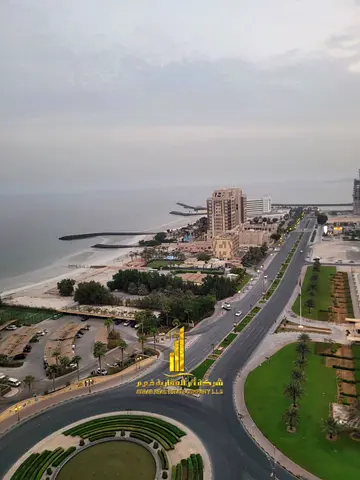 شقة غرفة وصالة اطلالة بحرية مفروشة فرش جديد للايجار الشهرى بعجمان - الكورنيش - الاتحاد تاور