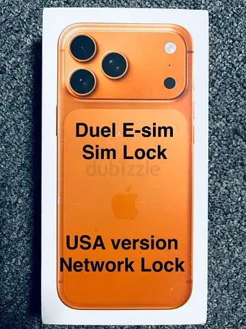 17 PRO MAX 256gb Brand new Network lock (sim lock) non active