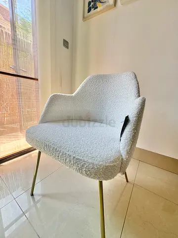 Andy ideal gold white Chair bouclé KARE the one indigo living jumeriah JVC pick up