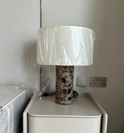 Brand New Marble-Base Table Lamp | Never Used