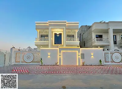 🏡 فيلا فاخرة للبيع في الحليو 2 – عجمان | واجهة حجر وتشطيبات راقية