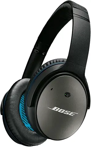 Bose QuietComfort QC25 Over Ear Headphone Acoustic Noise Cancelling For Apple Devices - Black