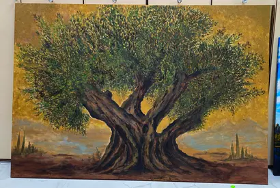 Giant Tree Original Handmade Painting / Canvas Painting / Wall Decor