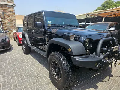 Jeep Wrangler Unlimited Sport 2015 | GCC Specs Original Paint in Excellent Condition