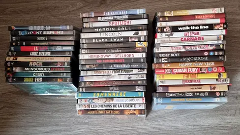 Huge Bundle of 49+ Hollywood Movie DVDs - Organized by Genre