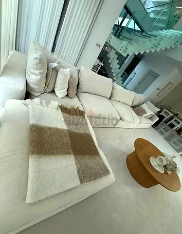 Linen Modular marina home Sofa without footstool