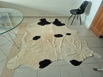 leather cowhide carpet