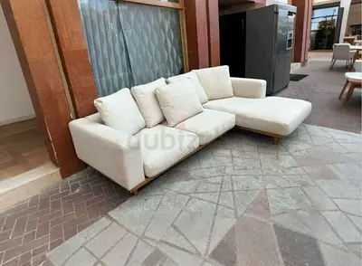 West Elm Newport L Shape Sofa Beige
