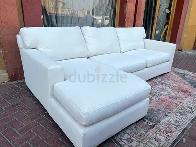 Crate&barrel axis feather filled sofa