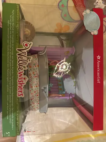 American Girl WellieWishers Playful Garden Washhtub Set - New in Box
