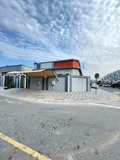 For rent in Al Zahia: a single-story villa featuring 3 master bedrooms, a majlis, a living area, a m