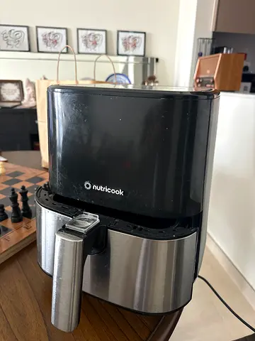 NutriCook Air Fryer - Compact Stainless Steel, Good Condition