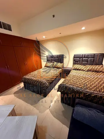 Luxury Studio in Ajman Residence Towers with Built in Wardrobes Separate Kitchen All Bills Included Free Gym and Pool Access