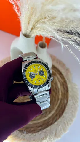 Tudor Black Bay Chrono Yellow Dial Automatic Men's Watch – Stainless Steel