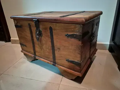 solid wood antique box
