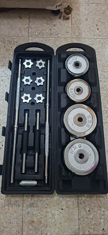Dumbbell and barbell 50kg set gym fitness