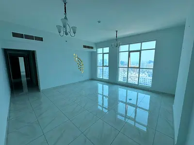 A fantastic opportunity to rent a second-tenant 2-bedroom apartment located directly on Ajman Corniche, offering a spacious layout and beautiful city