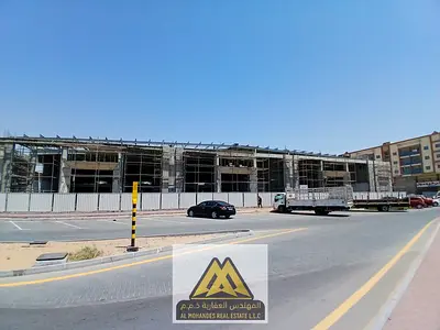 معارض تجارية للإيجار السنوي في المويهات 3 – عجمان موقع استراتيجي على شارع غرناطة مباشرة | مساحة 60,000 قدم مربع | فرصة استثمارية مميزة