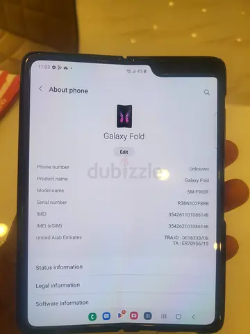Samsung Galaxy Fold - 1st gen 12/512gb