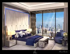 Skyline 2BR Apartment | Burj Binghatti Jacob & Co | Panoramic Views