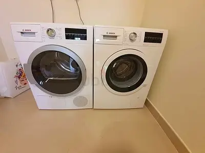 Bosch 6th Series 9+9kg Washer and Dryer Pair
