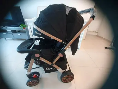 Nurtur branded baby stroller - good condition, single seat, tray included