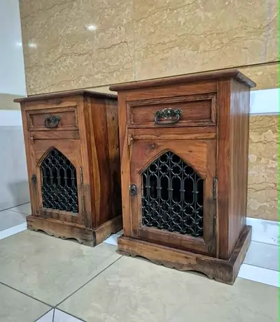 wooden marina nightstands
