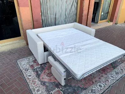 Top quality Italian Two Seater Sofa Bed Beige