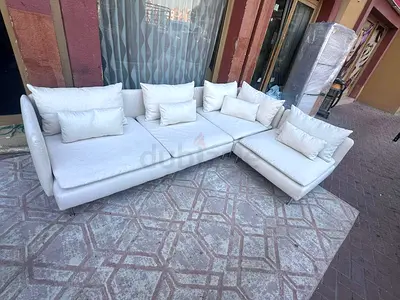 Ikea Sodhremn Corner Sofa Beige Excellent Condition