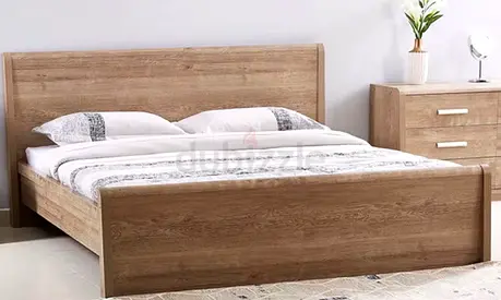 Curvy Queen Bed with headboard 213x100x168 without mattress