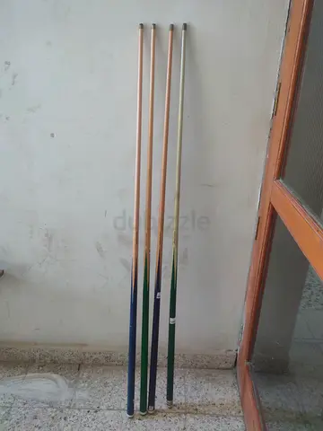 4- New billiard/pool cue sticks