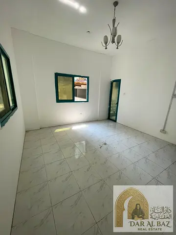 Apartment for annual rent in Al Majaz 3. The apartment has 3 bedrooms, a living room, a maid's room with a master bathroom, and 3 bathrooms. The cheap