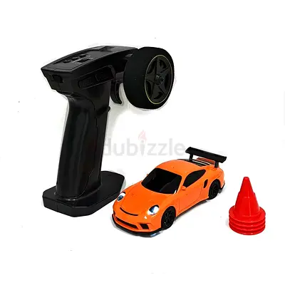 1:43 scale RC DRIFT CAR PORSCHE type for sale unused with working headlights and built in gyroscope
