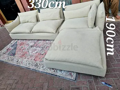 Marina home feather filled Sofa Beige