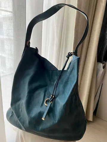 Faux leather shoulder hobo bag - spacious everyday tote