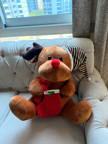 Large Christmas Deer Plush Toy