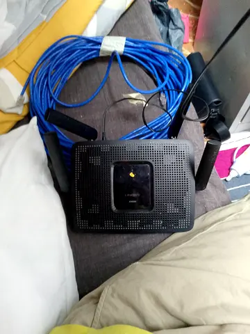 Used Linksys EA-8300 Wi-Fi Router withAntennas and Ethernet Cable 6 Cat Verified 568B TIA/EIA