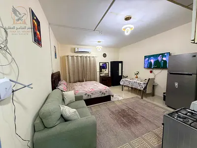 Furnished studio apartment for monthly rent in Al Qulayaa Sharjah Prime location with easy access to Dubai and Sharjah