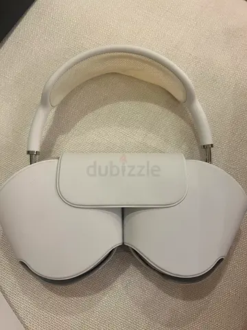 Silver over-ear wireless headphones (good condition)