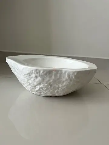 White Decorative Ceramic Bowl / Centerpiece - Good Condition
